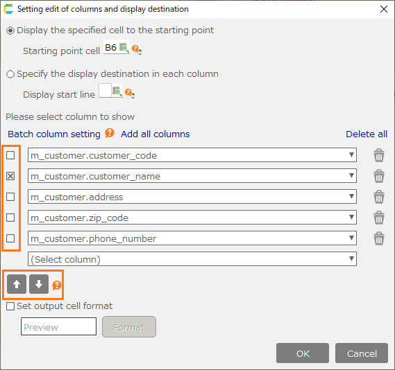 Get Multiple Data From Table — CELF Help 4.10-0.1